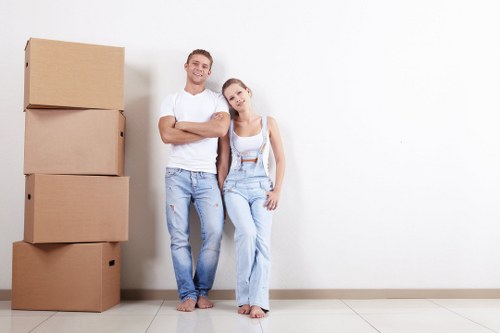 Urgent same day removals van ready in Holland Park residential street