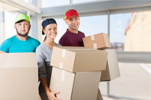 A smooth home move with boxes placed into rooms after delivery