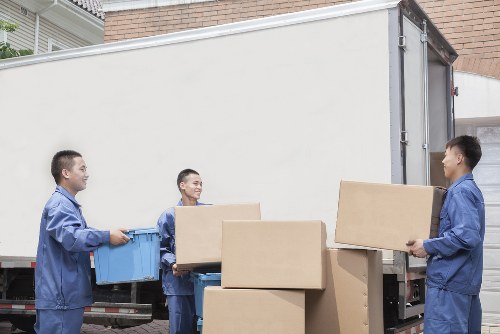 Careful packing and labeling for a professional removals process in Holland Park