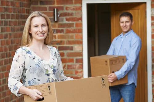 Local removal company preparing a vehicle and equipment for a West London move
