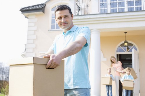 A professional team handling a Holland Park home relocation