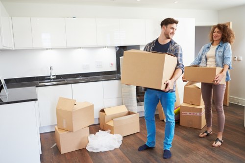 Professional moving truck service for Holland Park properties