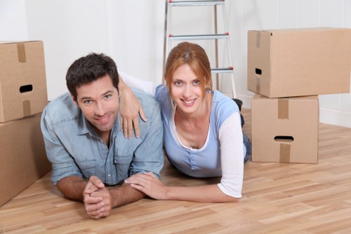 Careful loading of household furniture for a Holland Park home move