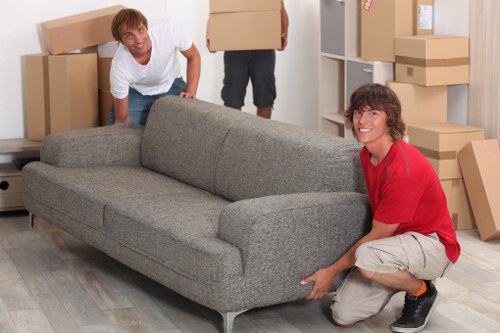 Commercial moving team planning an office relocation in Holland Park